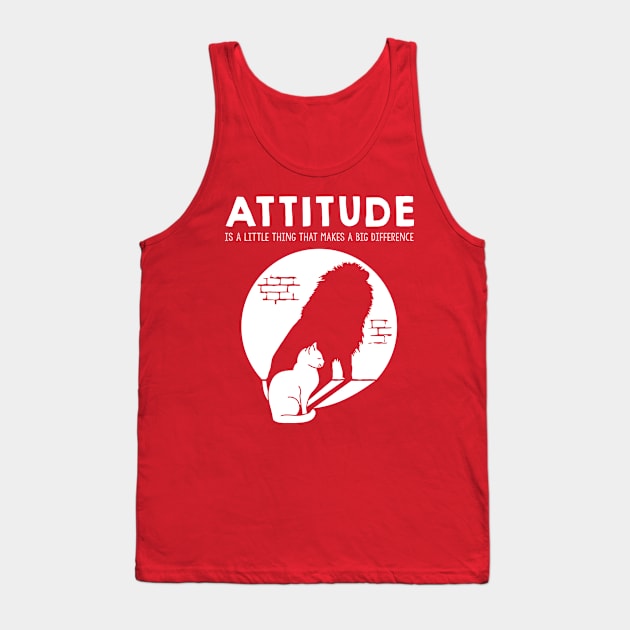 Cat Lion Attitude Tank Top by yeoys